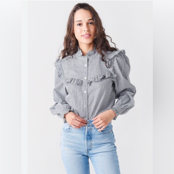 Rebecca Minkoff EUC XL “Linda” Blouse - Picture 2 of 7